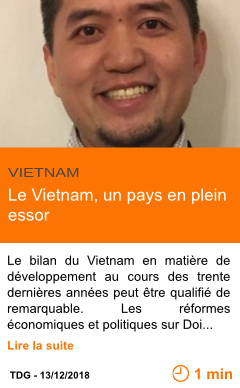 Economie le vietnam un pays en plein essor page001