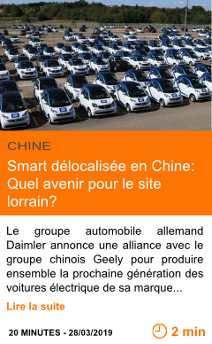 Economie smart delocalisee en chine quel avenir pour le site lorrain page001