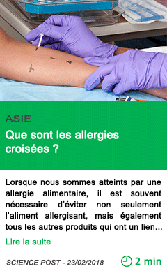 Science que sont les allergies croisees