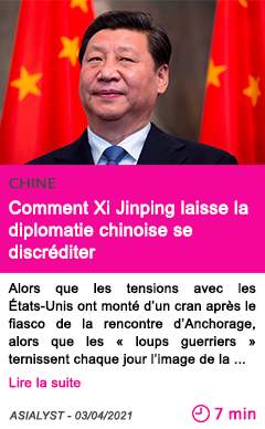 Societe comment xi jinping laisse la diplomatie chinoise se discre diter