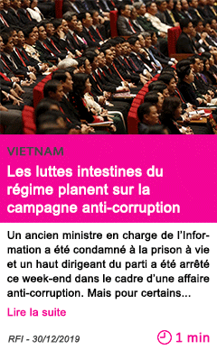 Societe les luttes intestines du regime planent sur la campagne anti corruption